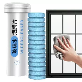Таблетки для чистки лобового стекла автомобиля, 15 шт., концентрированный очиститель для стекла, очиститель оконного стекла для автомобиля, комнаты, кухни, очиститель лобового стекла автомобиля