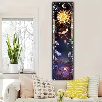 Вертикальный гобелен с цветами LVJIA