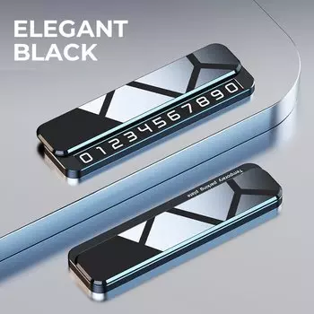 Табличка с номером телефона для парковки автомобиля Временный парковочный номерной знак Мегнитная карта с номером телефона Скрытая помощь при парковке