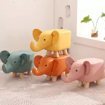 Табурет для дома INS с мультяшным рисунком, креативная скамейка для смены обуви, милый диван с животными для ленивых, детская мебель