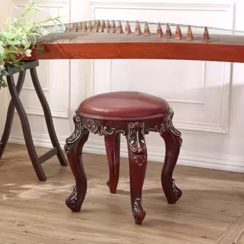 Табурет для фортепиано Guzheng, круглый, 42 см, классический табурет для фортепиано для средней школы, туалетная коробка, скамейка для прихожей, офисная подставка для ног,,,