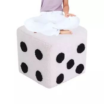 Табурет в кости, стул, табурет для ног для двери, 7,87x7,87x7,87 дюйма, маленький мягкий стул, съемный и моющийся кубический входной декор