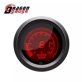 Тахометр 52 мм DRAGON, датчик напряжения, температуры воды, температуры масла, давления ETG, светодиодный цифровой дисплей, Автомобильный датчик, 7 цветов, изменение