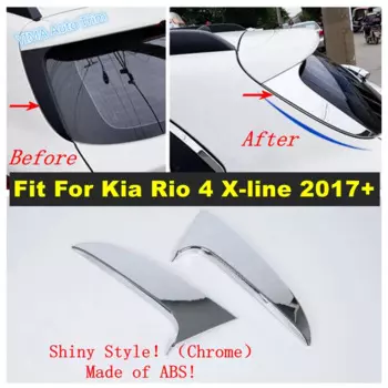 Задняя дверь, окно, полосы, декоративная накладка с блестками для Kia Rio 4 X-line 2017 2018 2019 2020, хромированные внешние аксессуары