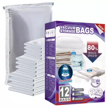 TAILI 12 шт. вакуумный мешок без необходимости насос для хранения одежды большой пластиковый компрессионный пустой мешок дорожные аксессуары контейнер для хранения