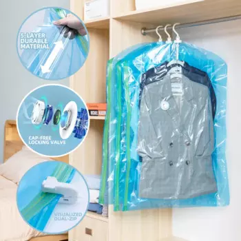 TAILI Подвесные вакуумные пакеты для хранения одежды 4 шт.