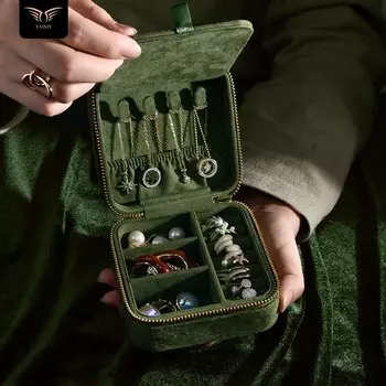 TAIMY бархатная дорожная шкатулка для украшений