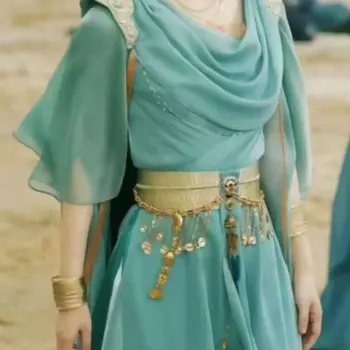 Такой же стиль древнего ханьфу с Shen Li и Zhao Liying от Fengxing кино и телевидение, синий стиль, гибкая и элегантная студия