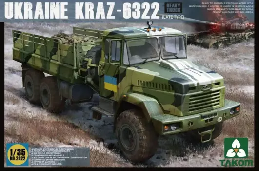 Takom 2022 1/35, Украинская модель, тяжелый грузовик (поздний тип), комплект пластиковых моделей