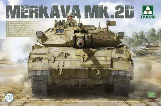 Takom 2133 1/35 масштаб Меркава MK.2D 2020 Танк модель