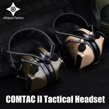 Тактическая гарнитура с поддержкой C2 COMTAC II, наушники для связи и стрельбы, наушники для страйкбола Kenwood U94 PTT, уличная охотничья гарнитура