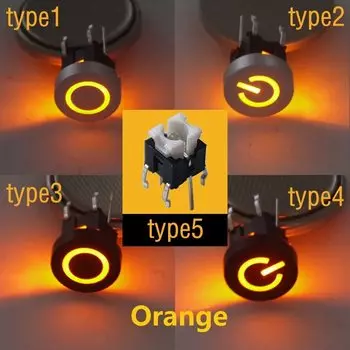 Тактические кнопки HAPPYVIEW1 6x6x7.2 мм 10 шт.