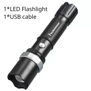 Тактический фонарик Карманник FT17 черный 5100 люмен 5 режимов