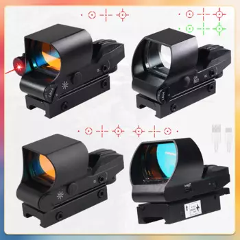 Тактический красный точечный прицел с красным laseru, прицел для охотничьей оптики, прицел для пневматической винтовки, прицел для Пикатинни 20 мм