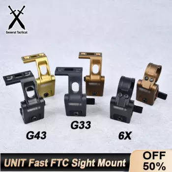 Тактический прицел для страйкбола Быстрый FTC с креплением для прицела CNC для G43 G33 6X-Mag-1 Aimpo Лупа 558 EXPS складной прицел для охотничьего оружия