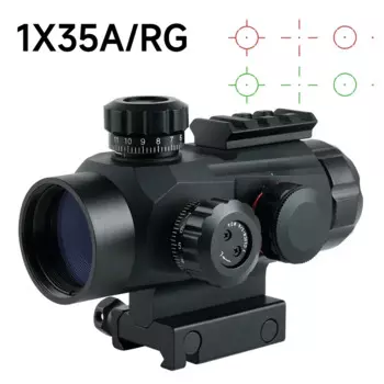 Тактический прицел Red Dot 1X35 A/RG, прицел для охотничьей винтовки с четырьмя точками, для Пикатинни 20 мм