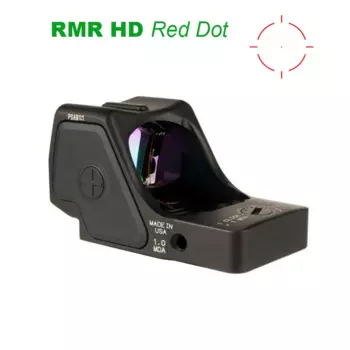 Тактический усовершенствованный коллиматор RMR HD с красной точкой, прицел для пистолета, прицел для раннего прицела, система обнаружения, оптика, планка Пикатинни