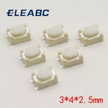 Тактильные микро-переключатели G75, 50 шт., ELEABC