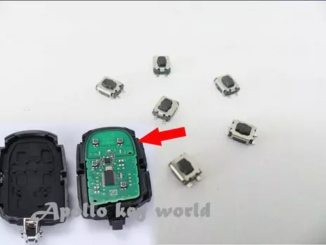 Тактильный Кнопочный микропереключатель для Chrysler 300C Dodge Journey, тактовый переключатель для Jeep Cherokee, дистанционный ключ с компасом