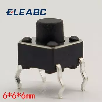 Тактильный тактовый Кнопочный микропереключатель G91, микро переключатель с прямым самосбросом, 50 шт./лот, 6x6x6 мм, 4 контакта, DIP Top Copper