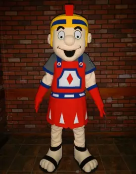 Талисман, новый маленький троянский костюм талисмана, настраиваемый мультяшный рыцарь, тема, аниме, костюмы, карнавальные нарядные комплекты