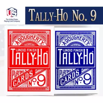 Tally-Ho № 9 игральные карты USPCC Fan/круглый задний слот покер размер волшебные карты игры фокусы реквизит для волшебных велосипедных карт