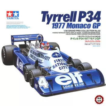 Tamiya 20053 пластиковая сборка модель автомобиля масштаб 1/20 F1 tyrрелл P34 гоночный 1977 Монако GP набор для сборки своими руками