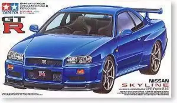 Tamiya 24210, статическая собранная модель автомобиля, масштаб 1:24, комплект модели автомобиля NISSAN SKYLINE GT-R R34 V-SPEC