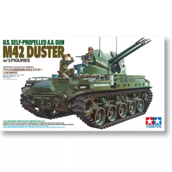 Tamiya 35161 статическая Сборная модель игрушка масштаб 1/35 для американского M42 анти-летательного пистолета колесница (с 3 солдатами) модельный комплект