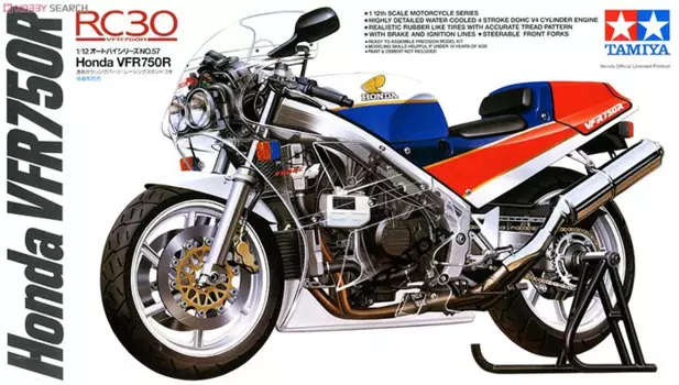 Tamiya пластиковая сборка модель автомобиля масштаб 1/12 HONDA VFR750R коллекция мотоцикла для взрослых DIY Сборная модель комплект 14057