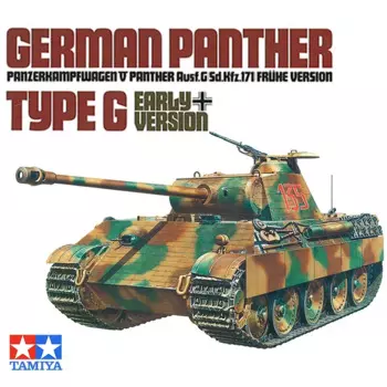 TAMIYA Сборная модель комплект 35170 Танк panther typeG Раннее Производство с солдатами 1/35