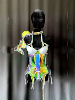 Танцовщица, джазовая танцевальная одежда, новая будущая одежда, костюм для ночного клуба, бара, вечеринки, шоу, DJ Gogo, женские костюмы для певицы, лазерные костюмы