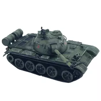Танк китайского типа 59 в масштабе 1:72, военный зеленый противосоветский солдат T55PLA без клея, изделие для разделения цветов, украшение модели