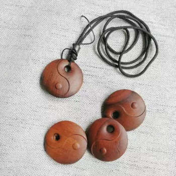 Taoist magic оружия, молния удар дерево безопасности Пряжка, молния ударов jujube дерево кулон для Тай Чи