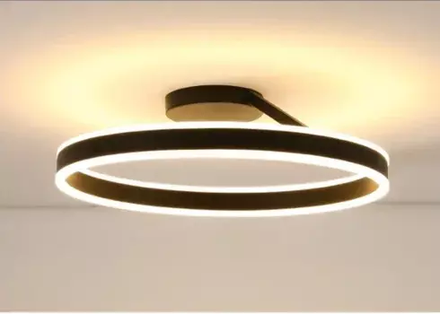 TAONUANSHU Скандинавская кольцевая люстра белая/черная