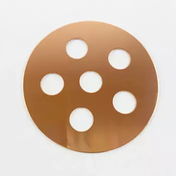 Тарелка пузырьковая из красной меди, 4 дюйма (OD102mm)
