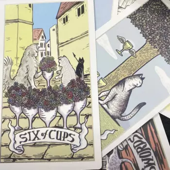 Таро Бродячий Кот 12х7 см