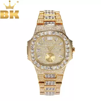 TBTK женские и мужские часы квадратные циркониевые квадратные водонепроницаемые наручные часы оптом