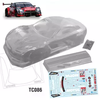 TC086 1/10 тяжелый корпус Lexan с задним крылом. Корпус 200 мм rc. Колесная база 257 мм. Шасси Tamiya tt01 tt02. Kyosho fazer mk2