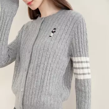 TC-199 100% кашемир, высококачественный женский вязаный кашемировый кардиган