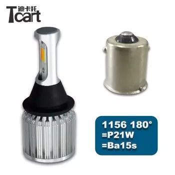 Tcart автомобиля светодиодный COB PY21W BAU15S T20 7440 DRL спереди индикаторы поворота двойной Цвет лампы T25 3157 p21w w21w p21w py21w