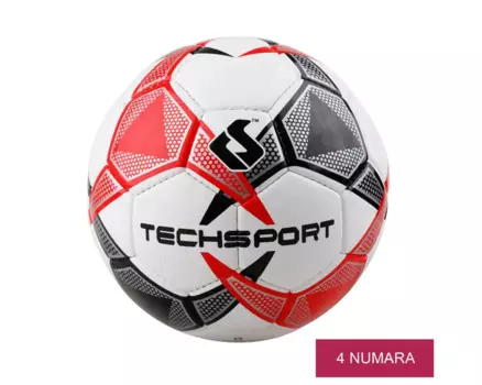 Techsport футбольный мяч, высокая прочность, ручная работа, тренировочные мячи, спортивный мяч лиги, красный футбольный мяч