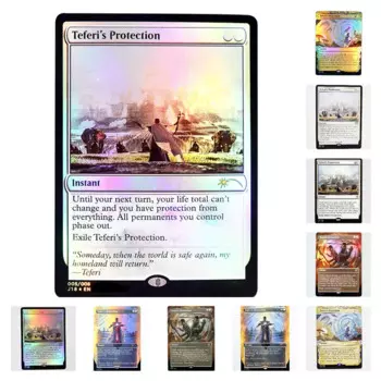 Teferi Protection TCG Волшебные прокси-карты Игра Черный Прокси высшего качества Игральные карты Сбор настольных игр Коллекционные карточки Прокси