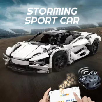 Техническая мощность шторм спортивный автомобиль RC гоночный автомобиль спортивный шрам модель суперавтомобиля 402 шт. строительные блоки головоломка игрушки для детей подарок