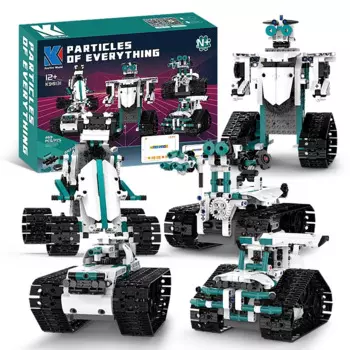 Технический Интеллектуальный робот K96131 с дистанционным управлением через приложение, строительные блоки, кирпичи, программируемые подарочные наборы USB, игрушки, конструктор для детей