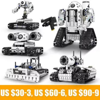 Технический Интеллектуальный робот с дистанционным управлением через приложение, строительные блоки, кирпичи, программируемый робот, подарочные наборы, игрушки, конструктор для детей K96135