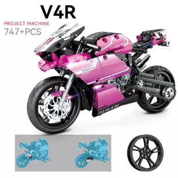 Технический итальянский строительный блок для мотоцикла Panigale V4 R, модель моторного автомобиля, паровое строительство, кирпичная коллекция игрушек для подарков