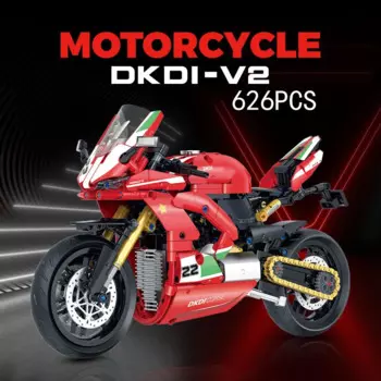 Технический масштаб 1:8, Италия, мотоцикл Panigale V2, строительный блок, набор для строительства, модель, кирпич, мотоцикл, коллекция игрушек для подарка