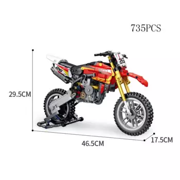 Технический японский строительный блок мотоцикла ORV Yz450, модель внедорожного велосипеда, Паровая сборка, кирпичи, коллекция игрушек для подарка