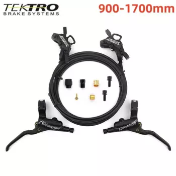 Tektro HD-M745 Гидравлический дисковый тормоз для горного велосипеда, 4 поршня, гидравлические тормоза AM DH MTB, внутренний трос 1900 мм, четыре поршня